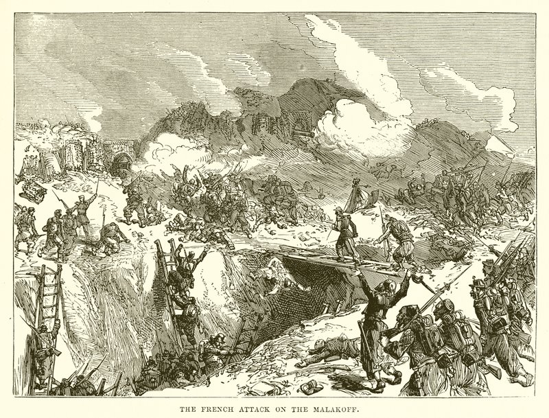 El ataque francés al Malakoff de English School