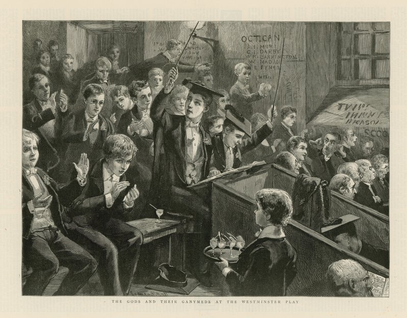 Los dioses y su Ganimedes en la obra de Westminster de English School