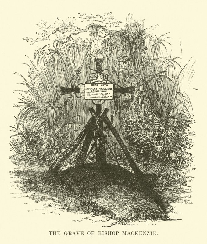 La tumba del Obispo Mackenzie de English School