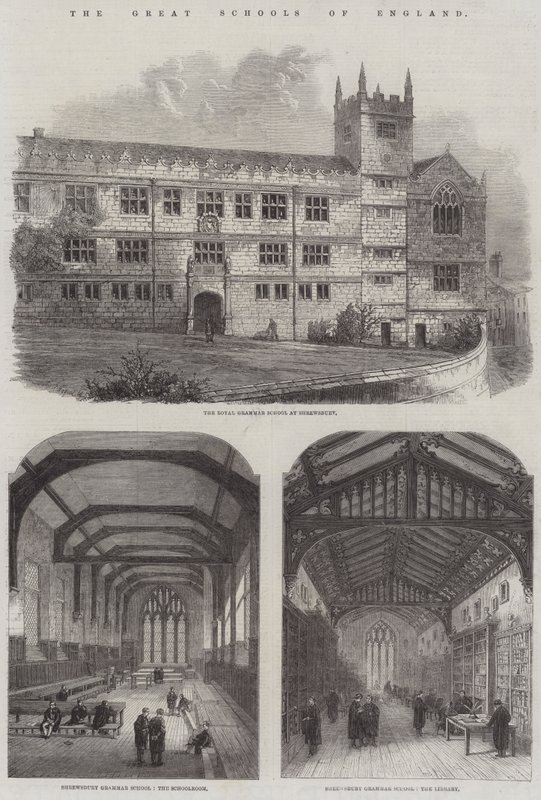 Las Grandes Escuelas de Inglaterra (grabado) de English School