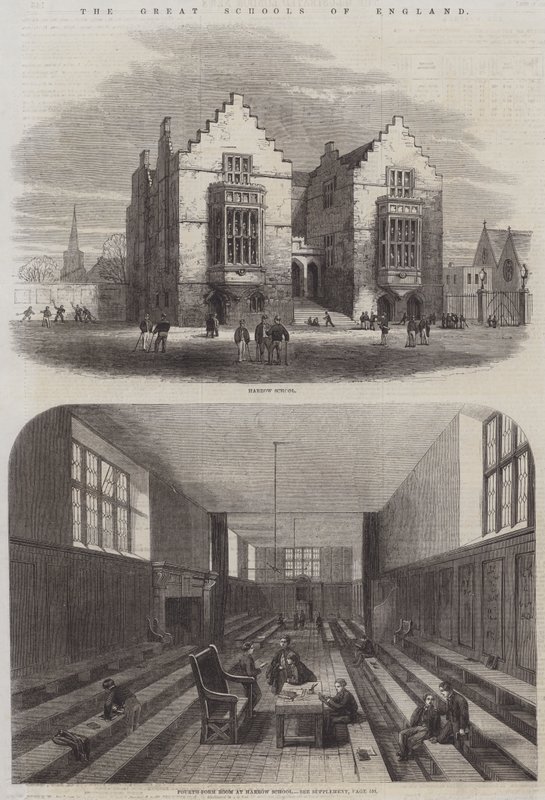 Las Grandes Escuelas de Inglaterra (grabado) de English School