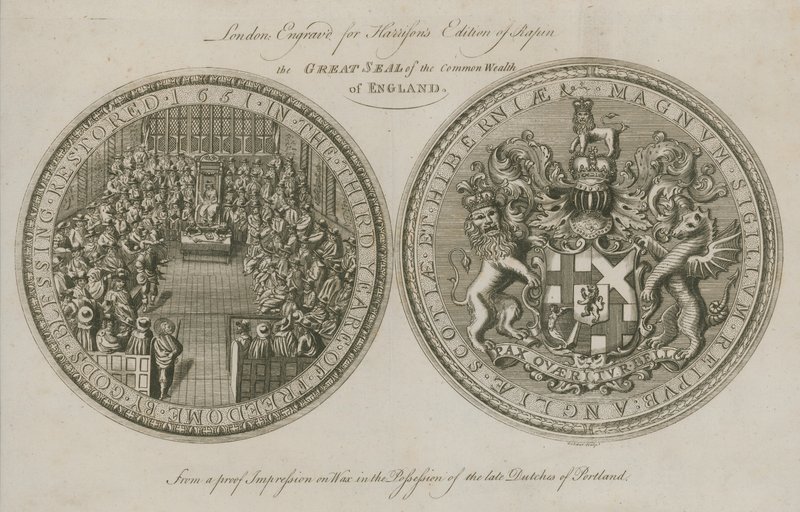 El Gran Sello de la Commonwealth de Inglaterra de English School