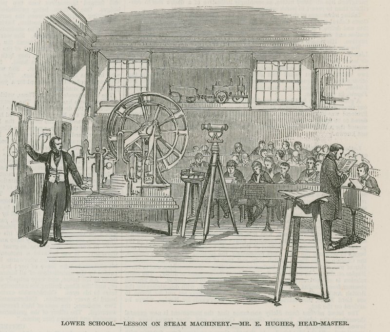 Escuelas del Hospital Real de Greenwich; Escuela Inferior: Lección sobre maquinaria de vapor de English School