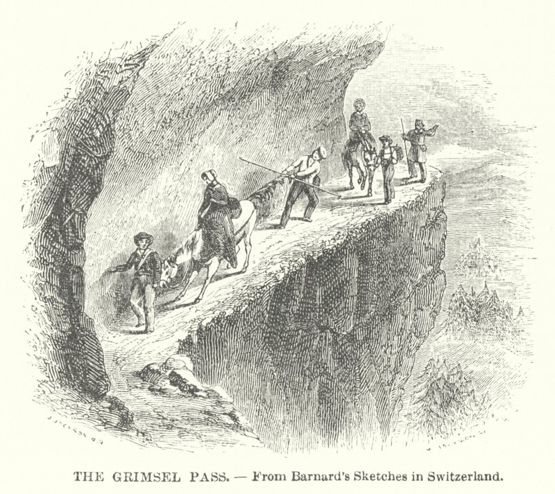 El paso de Grimsel (grabado) de English School