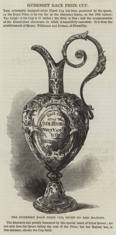 La Copa del Premio de la Carrera de Guernsey, otorgada por Su Majestad de English School