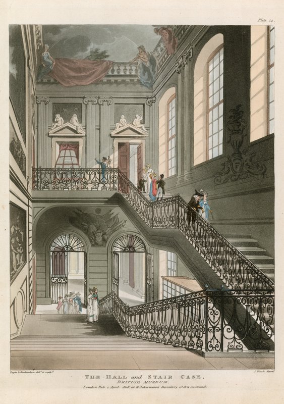 El Salón y la Escalera, Museo Británico de English School