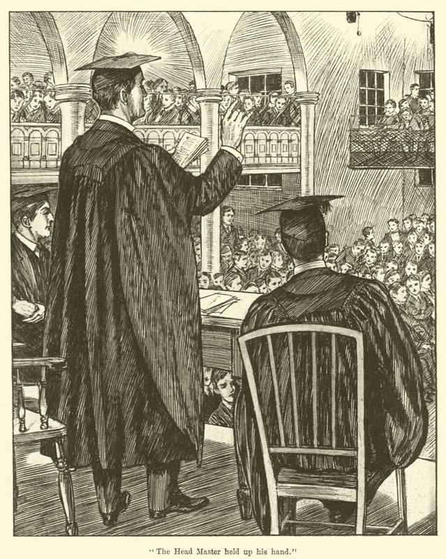 "El director levantó la mano" de English School