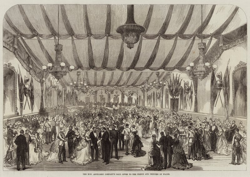 Baile de la Compañía de Artillería Honorable dado al Príncipe y la Princesa de Gales de English School