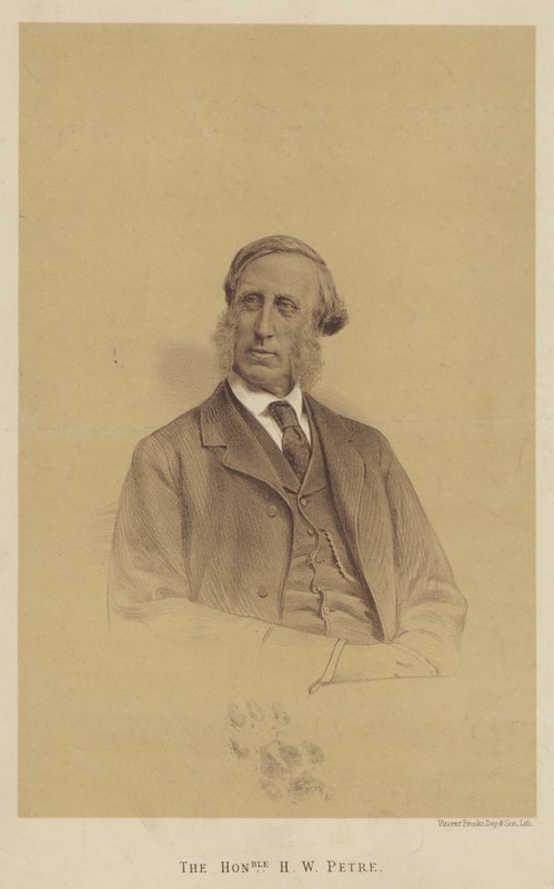 Honorable H W Petre (litografía) de English School