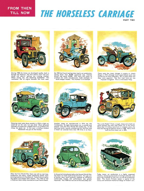 El coche sin caballos, una historia del automóvil de English School