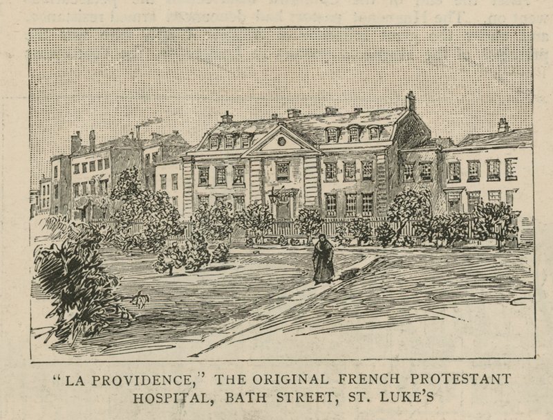 Los hugonotes en Inglaterra: La Providence, el Hospital Protestante Francés original, Bath Street, St Lukes de English School