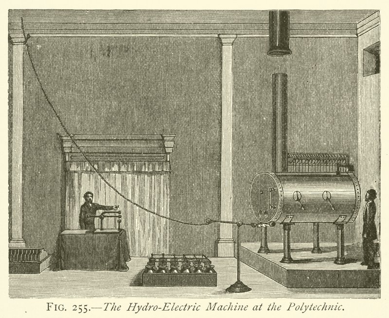 La máquina hidroeléctrica en el Politécnico de English School