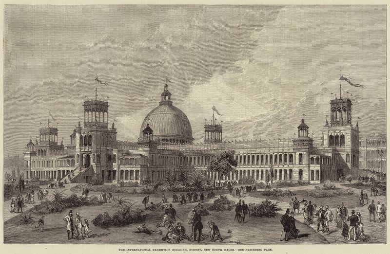 El edificio de la Exposición Internacional, Sídney, Nueva Gales del Sur de English School