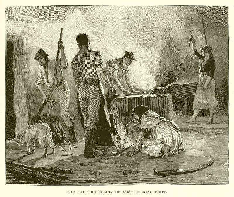 La rebelión irlandesa de 1848: forjando picas de English School