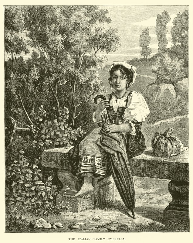 El paraguas de la familia italiana de English School