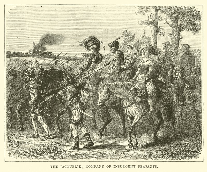 La Jacquerie; compañía de campesinos insurgentes de English School