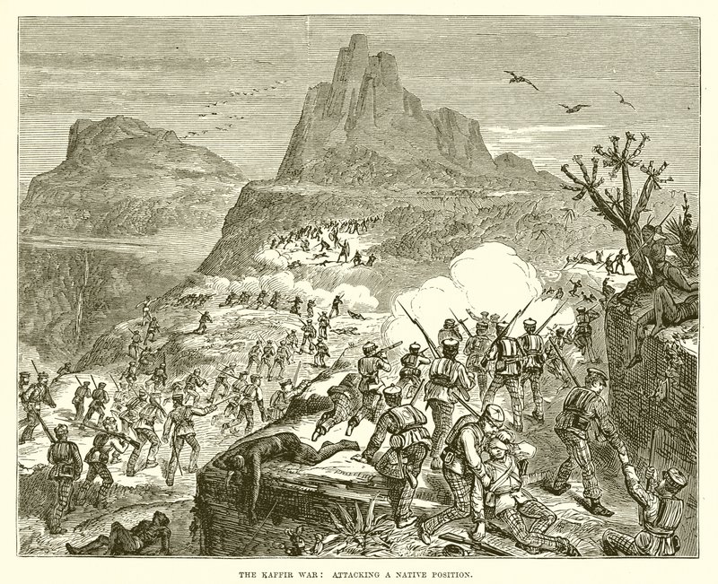 La guerra de los cafres: atacando una posición nativa de English School