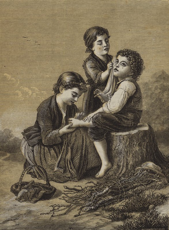 Las amables hermanitas (grabado) de English School