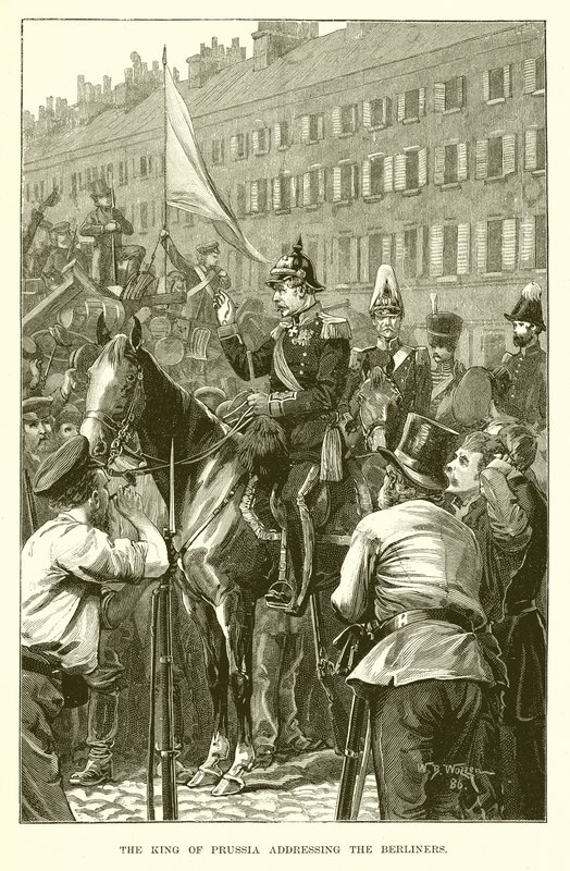 El rey de Prusia dirigiéndose a los berlineses de English School