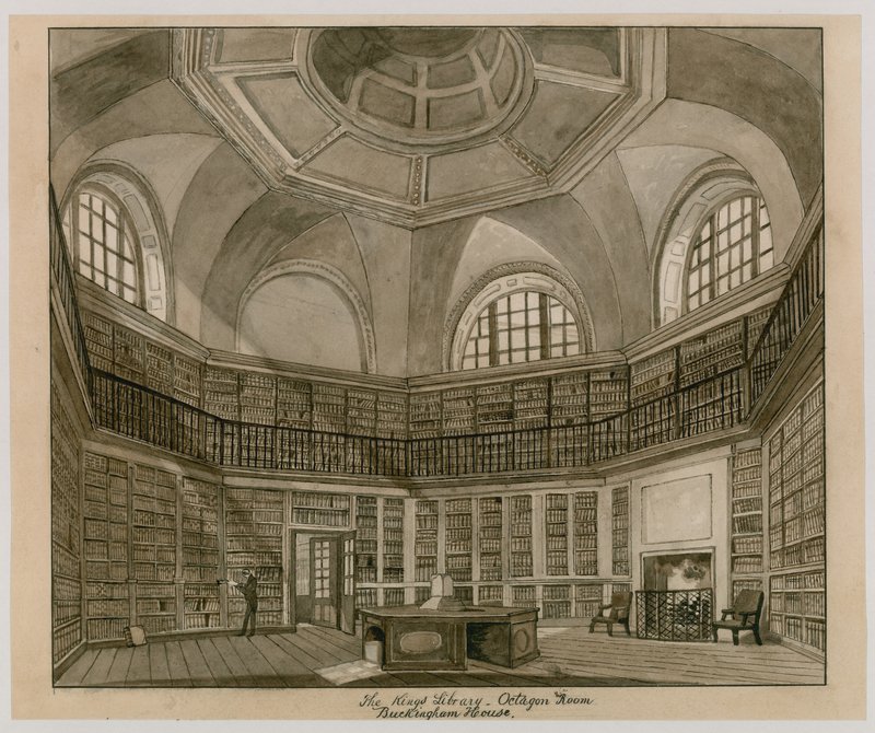 La Biblioteca del Rey, Sala Octagonal, Palacio de Buckingham de English School