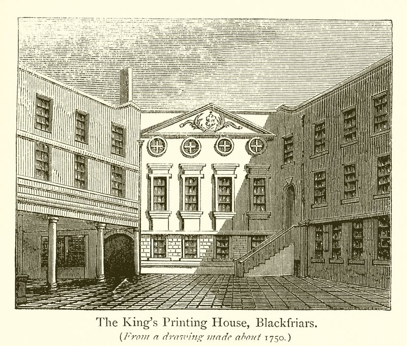 La Casa de Impresión del Rey, Blackfriars de English School