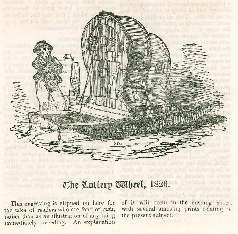 La última lotería. La rueda de la lotería, 1826 de English School