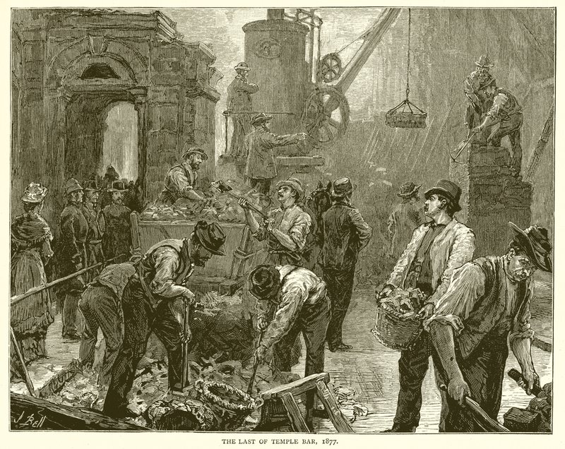 El último de Temple Bar, 1877 de English School
