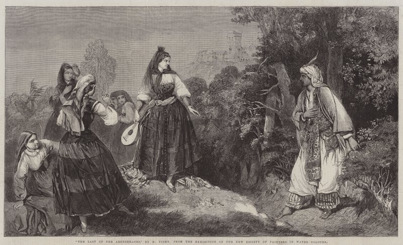"El último de los Abencerrajes," de la Exposición de la Nueva Sociedad de Pintores en Acuarela de English School