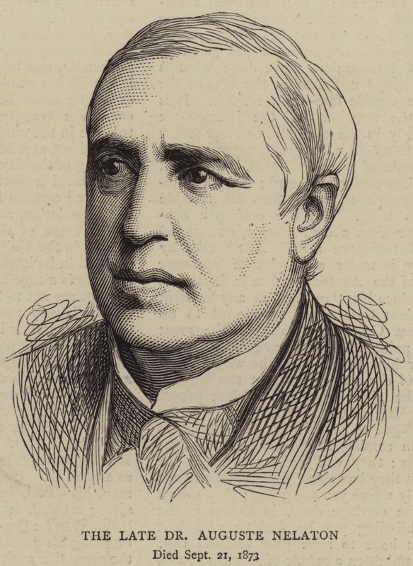El Difunto Dr Auguste Nelaton (grabado) de English School