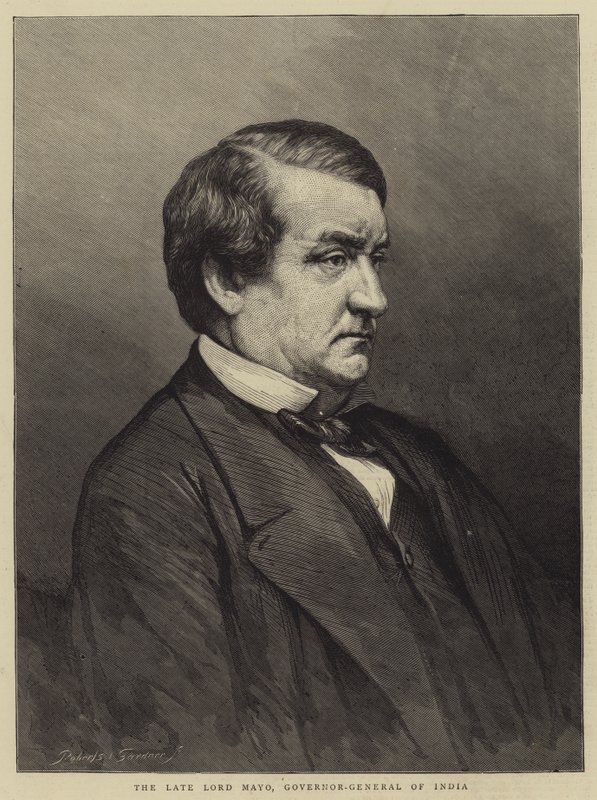 El fallecido Lord Mayo, Gobernador General de la India de English School
