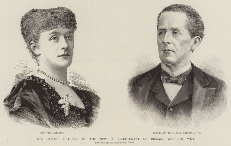 Los Últimos Retratos del Nuevo Lord Teniente de Irlanda y su Esposa de English School
