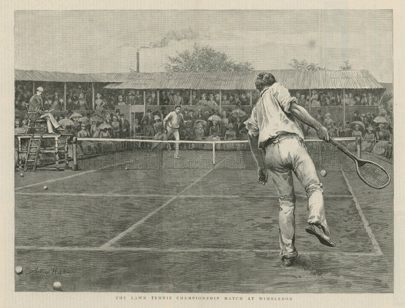 El partido del Campeonato de Tenis en Wimbledon de English School