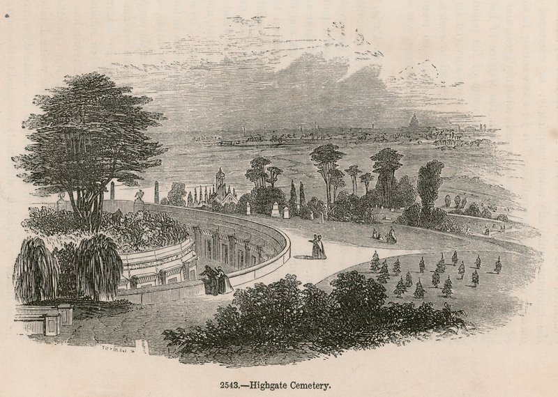 La Catacumba del Líbano, Cementerio de Highgate, Londres de English School