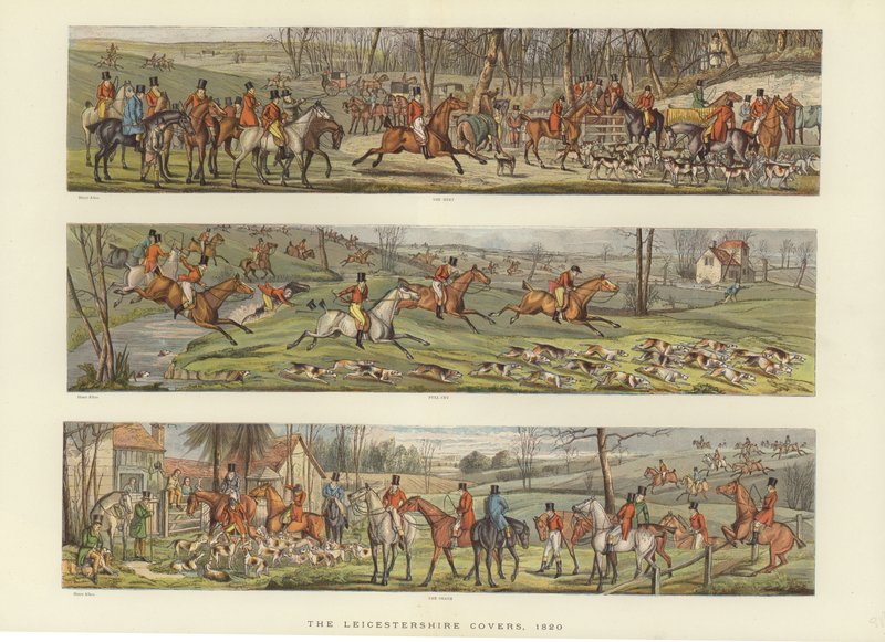 Los cobertores de Leicestershire, 1820 de English School