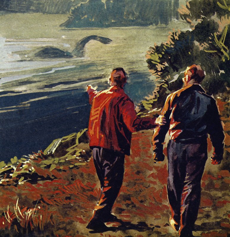 El monstruo del lago Ness fue visto a menudo en la década de 1930 de English School