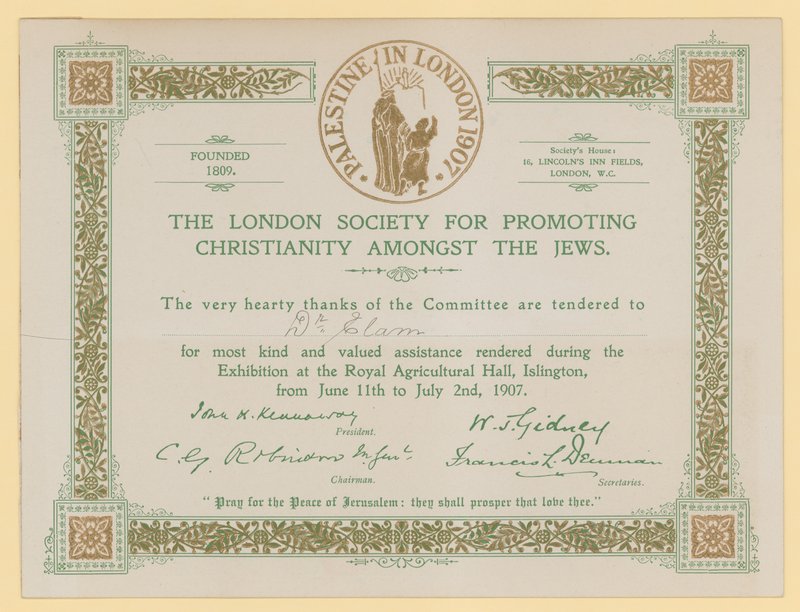 La Sociedad de Londres para Promover el Cristianismo entre los Judíos de English School