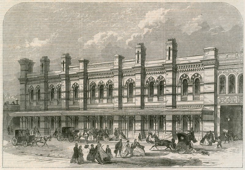 La estación de Ludgate Hill del London, Chatham and Dover Railway de English School