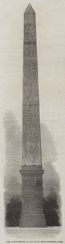 El Obelisco de Luxor en la Plaza de la Concordia, París de English School