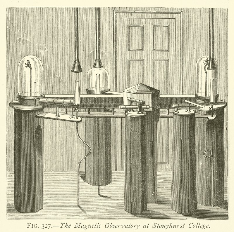 El observatorio magnético en el Colegio Stonyhurst de English School