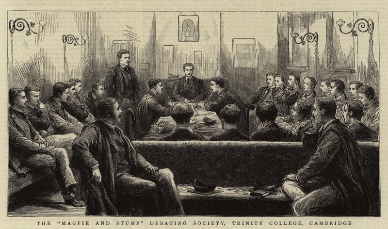 La Sociedad de Debate "Magpie and Stump", Trinity College, Cambridge de English School