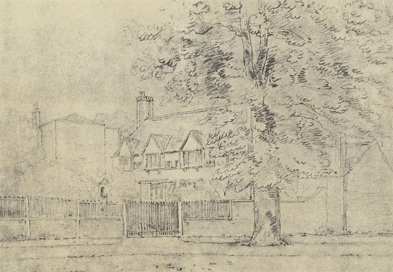 La casa solariega, c 1770 de English School