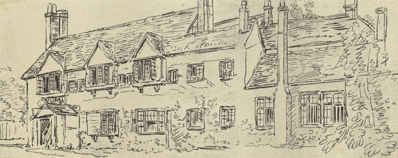 La casa solariega, c 1770 de English School