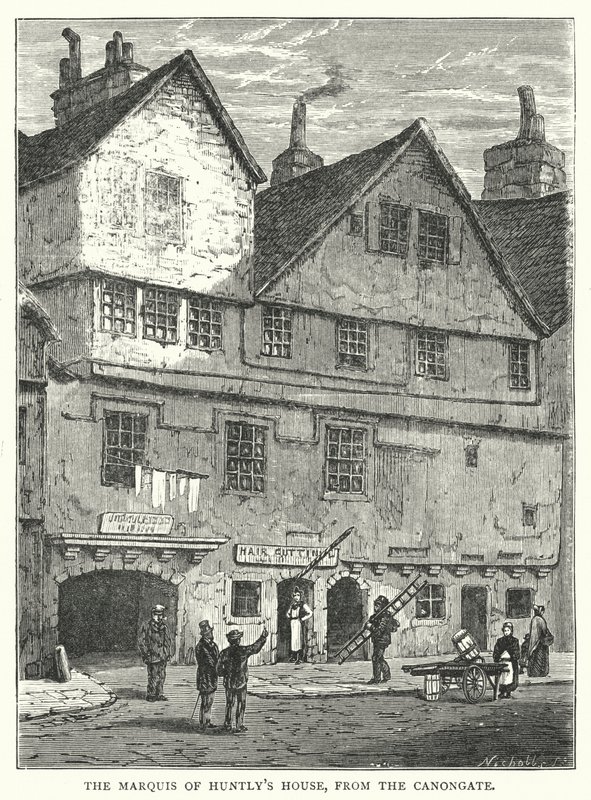 Casa del Marqués de Huntly, desde el Canongate de English School