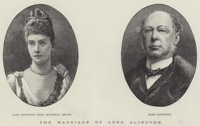El Matrimonio de Lord Alington (grabado) de English School