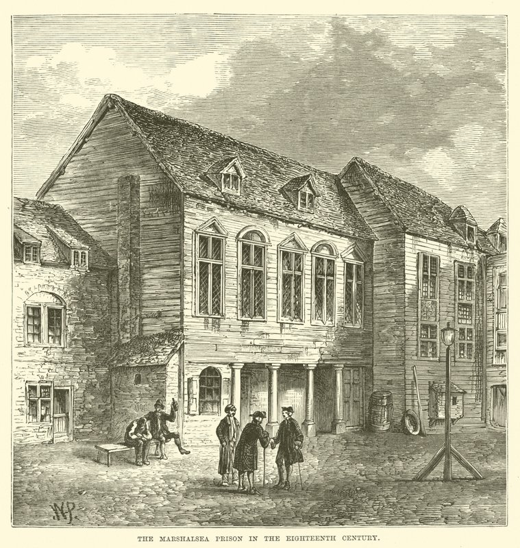 La Prisión de Marshalsea en el Siglo XVIII de English School