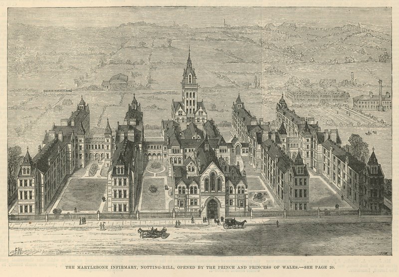 El Infirmary de Marylebone, Ladbroke Grove Road, Notting Hill de English School