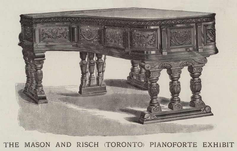 Exhibición de pianos Mason y Risch (Toronto) de English School