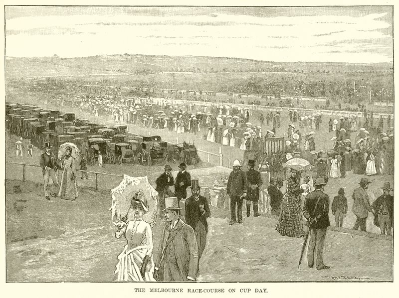 El hipódromo de Melbourne en el día de la Copa de English School
