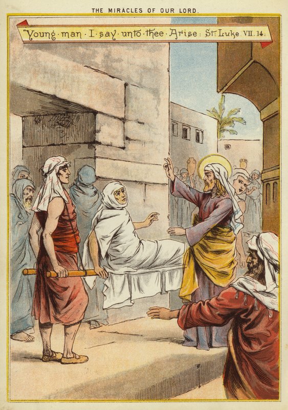 Los milagros de Cristo: resurrección del hijo de una viuda de English School