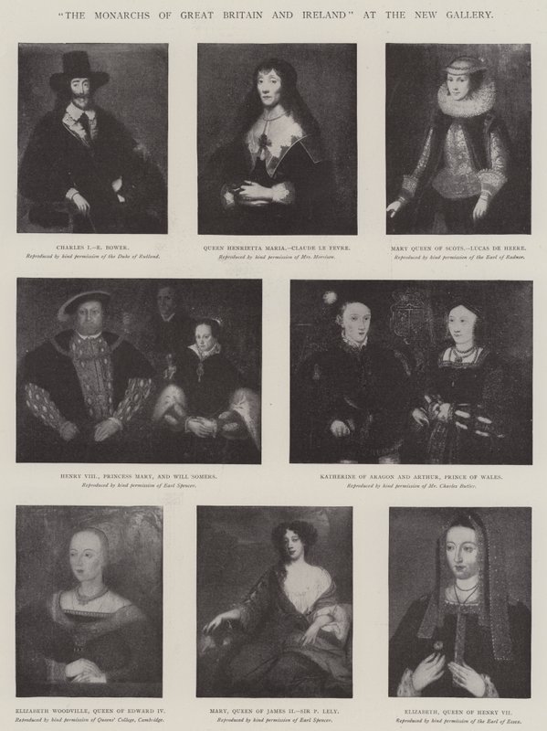 "Los monarcas de Gran Bretaña e Irlanda" en la Nueva Galería de English School